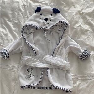 Little Me bathrobe 0-9M